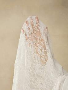 Cheriluna Maternity 優雅孕婦蕾絲白色夏季攝影禮服，孕婦奢華拍照套裝，特殊場合婚禮派對冬季禮服 - 白色 - 查看 7