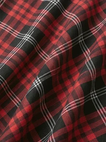 LUMIGAL Fall Clothes FOR WomenWomen's Elegant Plaid Patchwork Long Dress, Autumn/Winter - Multicolor - View 5