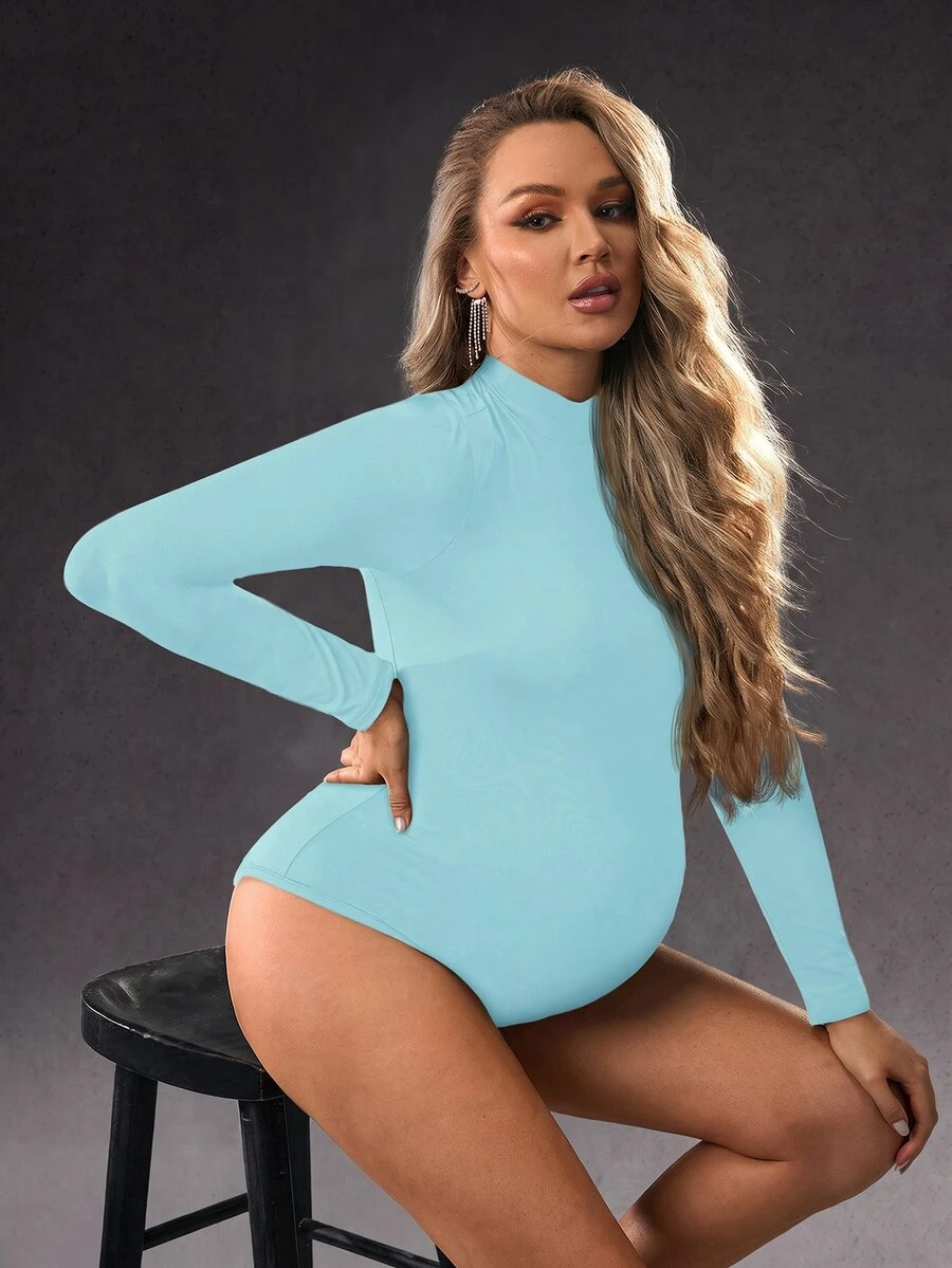 Cheriluna Maternity Maternity Photoshoot Dress - Baby Blue - View 1