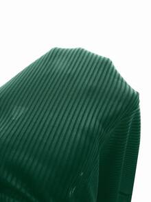 Zolique Women's Solid Color Minimalist Sexy Short Sleeve Jumpsuit Going Out Dark Green Summer - Dark Green - View 6