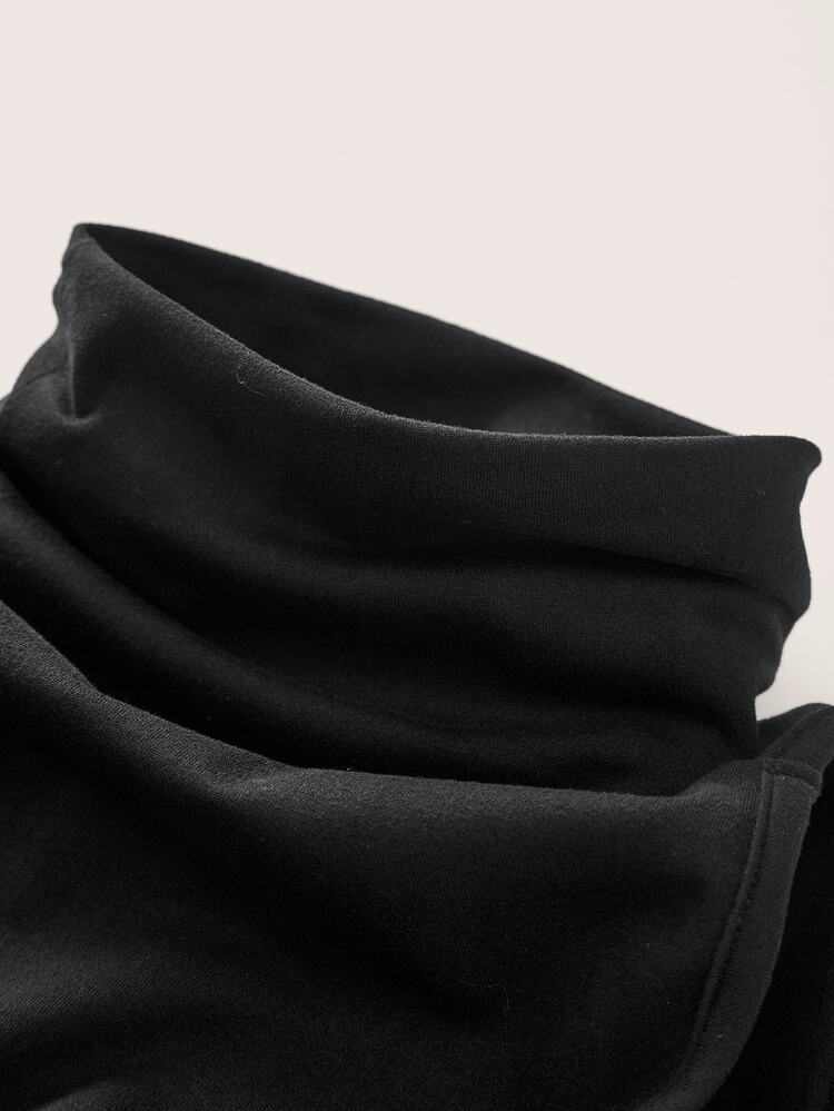 Siren Gaze Casual Sexy Solid Color Hollow Out Long Sleeve Tight Fit Women Bodysuits, Spring Autumn Winter Black Night Out Date Night - Black - View 5
