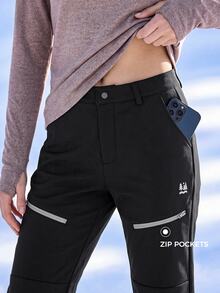In My Nature Women's Casual Versatile Outdoor Long Pants - Black - View 2
