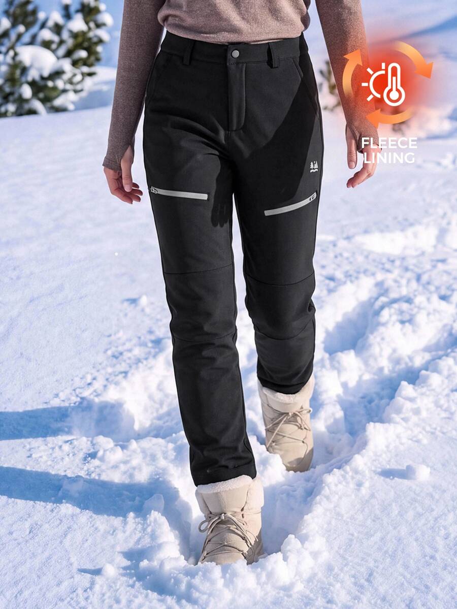 In My Nature Women's Casual Versatile Outdoor Long Pants - Black - View 1