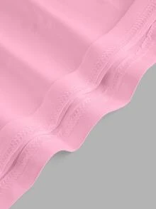 Slaydiva Pink Casual Minimalist Solid Color Versatile Women Square Neck Short Camisole Top, Suitable For Summer Back To School - Pink - View 5