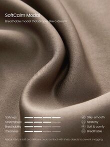 GLOWMODE SoftCalm Modal Glow Away 半鬆身半拉鍊立領套頭衫，休閒版型，日常休閒夏季旅行穿搭 - 卡其色 - 查看 4