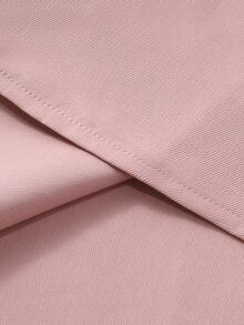Manfinity Mode Men's Dress Shirts Solid Long Sleeve Stretch Wrinkle-Free Formal Shirt Business Casual Button Down Shirts, Fall, Ceremony - Baby Pink - View 8