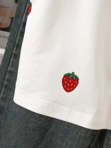 SHEIN 青少年女孩對比飾邊無袖寬肩帶U領休閒背心，夏季，穿搭，舒適，日常，極簡，度假 - 彩色 - 查看 4