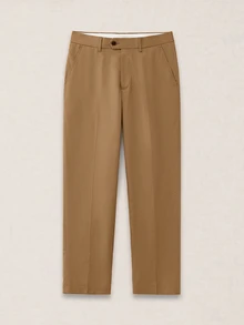 Calmiston Men's Solid Color Casual Versatile Commute Travel Suit Pants With Pockets Business Office Men's Old Money Style Formal,Suit Pants Brown - Khaki - View 3