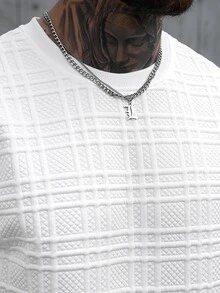 Manfinity CasualCool 男士休闲T恤，时尚百搭，适合日常穿着 - 白色 - 查看 9