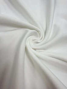 Allurite 美式時尚黑色針織拼接蕾絲飾邊領圓領短袖修身T恤，適合春夏穿著 - 白色 - 查看 7