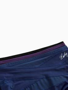 Slumbrini 3pcs/Set Women Plus Size High Waist Briefs, Cross Strap Design, Seamless, Elastic, Soft, Breathable - Multicolor - View 12