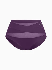 Slumbrini 3pcs/Set Women Plus Size High Waist Briefs, Cross Strap Design, Seamless, Elastic, Soft, Breathable - Multicolor - View 7
