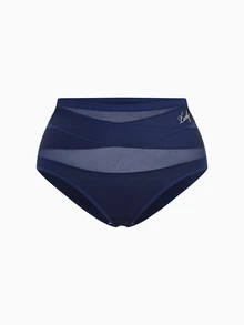 Slumbrini 4pcs Plus Size Women Soft Triangle Panties With Criss Cross Net Mesh Insert - Multicolor - View 9