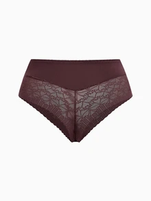 Slumbrini 4pcs/Pack Plus Size Women Lace Trim Mesh Splice Soft Comfortable Sexy Thong Panties - Multicolor - View 6