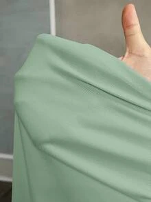 Slaydiva Camiseta de tirantes básica de mujer de talla grande con cuello en V profundo, ajuste ceñido y acanalado, con pliegues laterales, color blanco semitransparente - verde menta - Ver 8