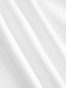 Slaydiva Plus-Size Women's Allover White Summer Ribbed Racer Back Halter Top,Versatile Solid Everyday Basic Streetwear Elegant Tidur Casual For Office Yoga - White - View 7