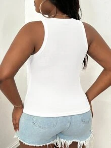 Slaydiva Plus Size Women Solid Color Ruched Slim Fit Versatile Daily Casual Traditional Smart Casual Top Office Birthday Formal White Summer - White - View 2