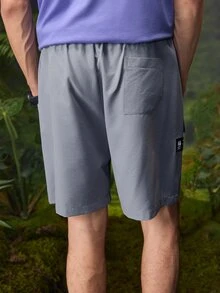 In My Nature Men's Casual Minimalist Outdoor Shorts For Daily Wear - Grey - View 2