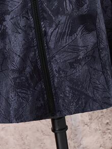 SHEIN 兒童男童休閒字母圖案印花連帽外套，輕量寬鬆拉鍊連帽夾克，開學季秋冬校園穿搭黑色款 - 彩色 - 查看 11