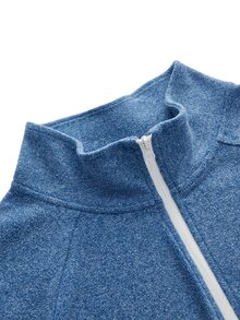 In My Nature Women's Raglan Long Sleeve Zipper Front Fleece Outdoor Jacket - Multicolor - View 7