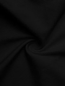 Slaydiva Casual Sexy Basic Racerback Sleeveless Deep V-Neck Narrow Ribbed Tank Top, Black Going Out Night Out Summer - Black - View 9