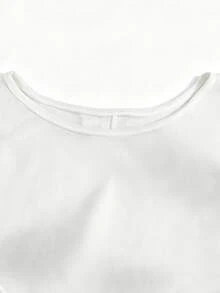 SHEIN 夏季女款白色海灘度假披肩上衣 - 白色 - 查看 4