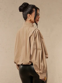 Silquee Women Jackets - Khaki - View 4