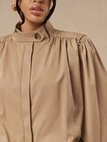 Silquee Women Jackets - Khaki - View 10