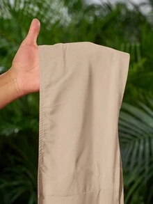 Slaydiva Conjuntos de dos piezas para mujer para uso diario - Caqui - Ver 8