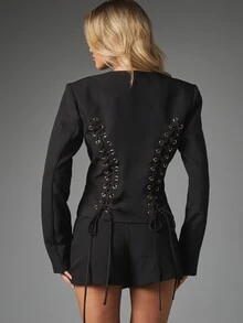 MISSGUIDED Women Blazers - Black - View 2