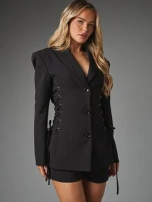 MISSGUIDED Women Blazers - Black - View 1