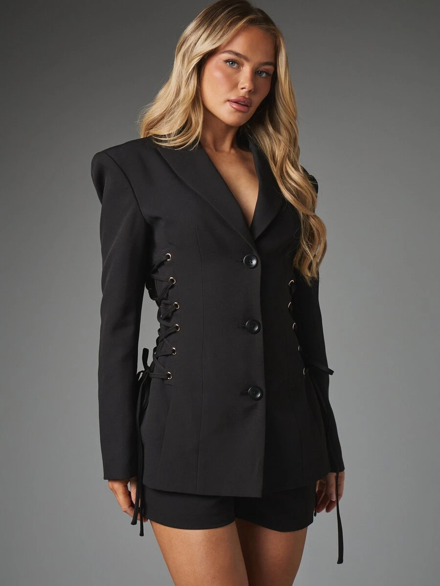 MISSGUIDED Women Blazers - Black - View 1