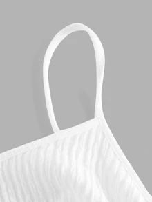 SHEIN MOD White Minimalist Versatile Romantic Women Dress, Wedding Guest Dress - White - View 3