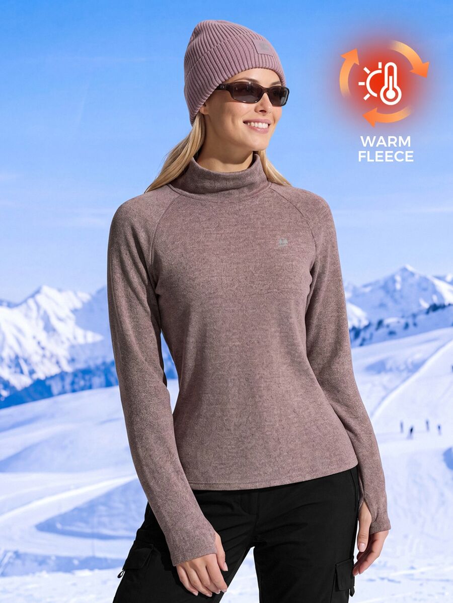 In My Nature Women's Solid Color Stand Collar Casual Versatile Daily Outdoor T-Shirt