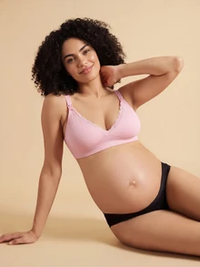 SHEIN Women's 2026 Hot-Selling Fashionable Comfortable Minimalist Solid Color High Quality Maternity Nursing Bras 4pcs/Set - Multicolor - View 2