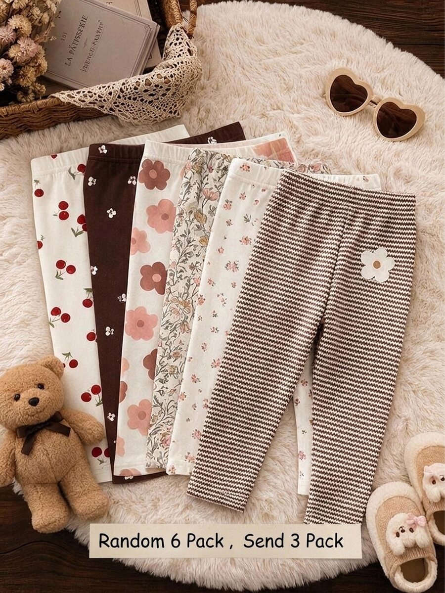 3PCS Baby Girls Bottoms Winter - Multicolor - View 1