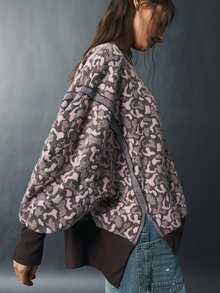 Bohemela Women's All-Over Print Casual Versatile Daily Wear Long Sleeve Sweatshirt - Multicolor - View 6