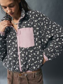 Bohemela Women's All-Over Print Zip-Up Casual Versatile Daily Travel Long Sleeve Jacket - Multicolor - View 6