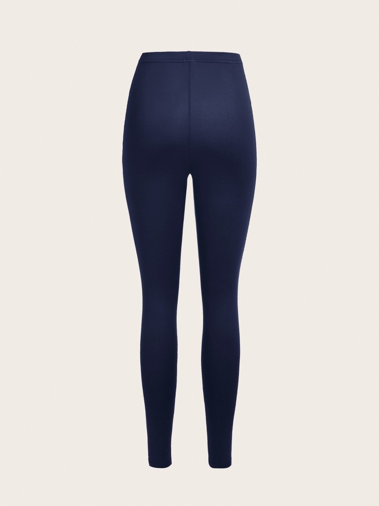 Slaydiva Celana Legging Rajut Kasual Slim Fit Warna Hitam Abu-abu Biru Navy untuk Wanita, Model Panjang, Cocok untuk Musim Panas, Pilates, Gym, dan Olahraga Musim Gugur. - MultiWarna - View 6