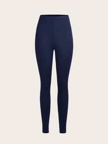 Slaydiva Black Grey Navy Blue Casual Basic Knit Slim Fit Legging Pants For Women Long Style Summer Pilates Gym Fall Sportswear - Multicolor - View 8