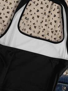 Attitoon Women's Casual Racerback Fitted Tank Top, Racing Print Design, Suitable For Summer And Street Wear Back To School - Multicolor - View 4