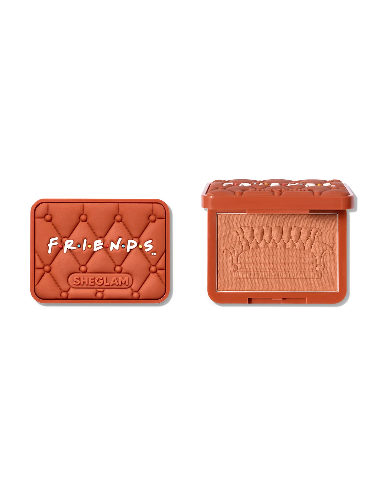 FRIENDS™  | SHEGLAM Take A Seat Velvet Sofa Blush
