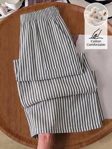 Rusticease Women's Striped Casual Versatile Everyday Travel Long Pants - Multicolor - View 7