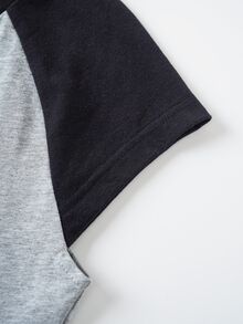 HARRY POTTER X SHEIN Women's Casual Colorblock T-Shirt For Summer - Grey - View 10