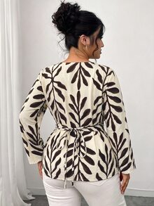 Linhara CURVE بلايز مقاسات كبيرة - لون مشمشي - مشاهدة 2
