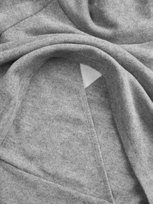 Modmama Blusa de lactancia de manga larga simple para maternidad, versátil - Gris Claro - Ver 10