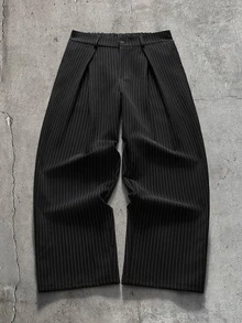 AXEPEAK Men's Striped Long Sleeve Jacket And Pants Casual Set - Black - View 7