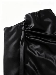 EMERY ROSE Women's PU Leather Versatile Date Night/Outing Mini Skirt - Black - View 6