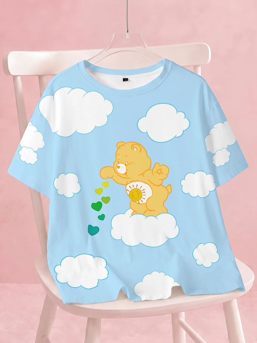 SHEIN X Care Bears Men's Cartoon Print Casual Daily Short Sleeve T ...