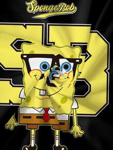 SpongeBob SquarePants | SHEIN Plus Size Summer Casual Cartoon Print T-Shirt - White - View 6